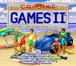 California Games II (Europe) (En,Fr,De) Title Screen